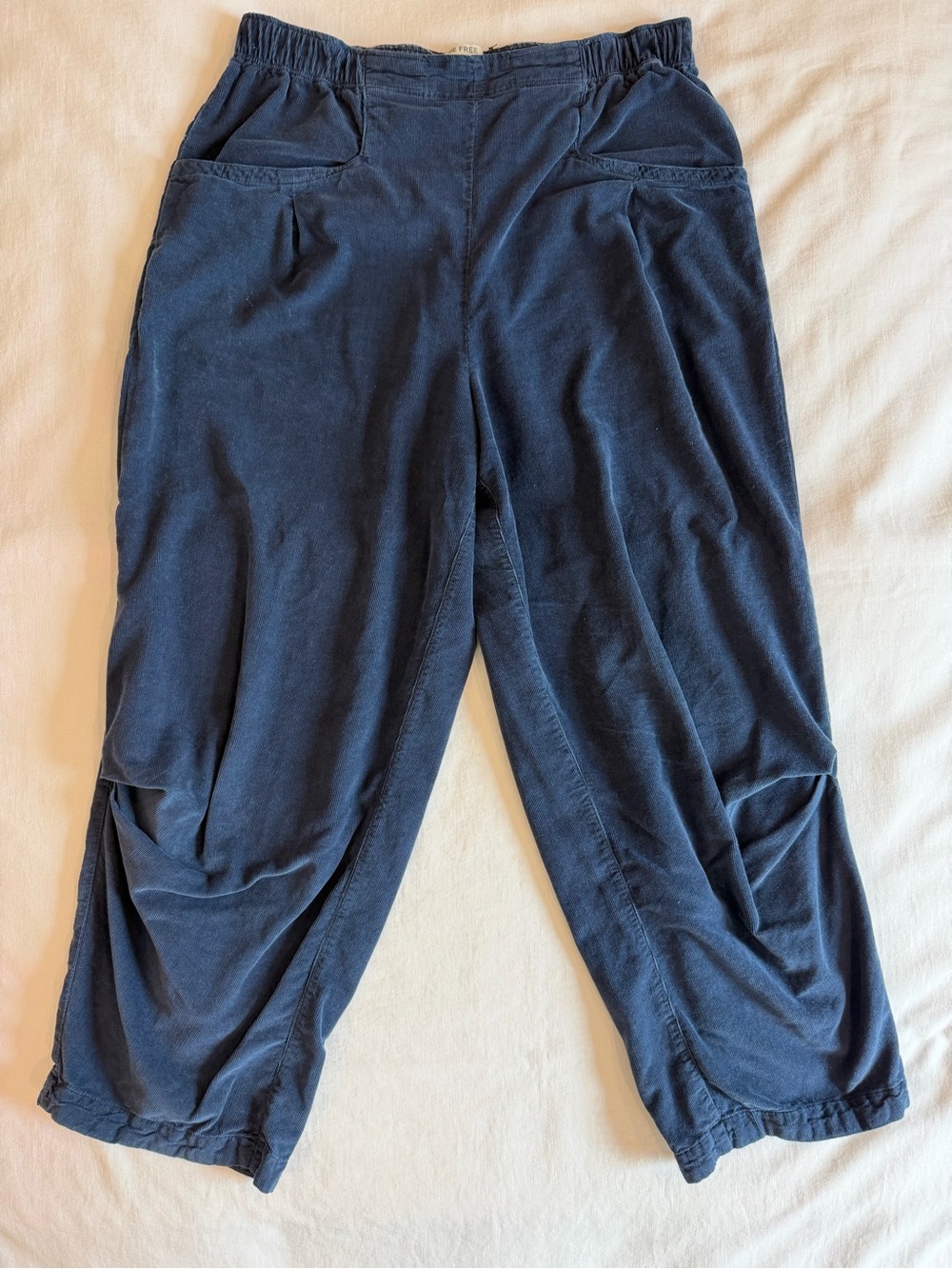 Free People We the Free Nice Choice Cord Jeans Navy Blue Small